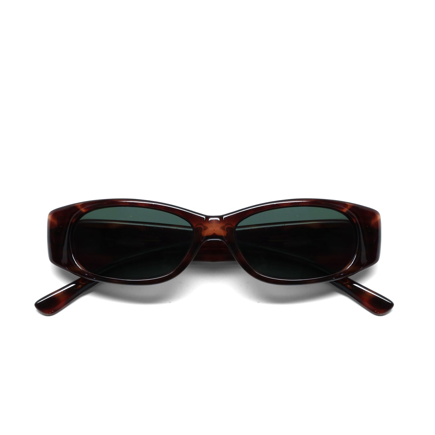 //Style 26// Classic Vintage 90s Rectangle Mod Sunglasses - Tortoise