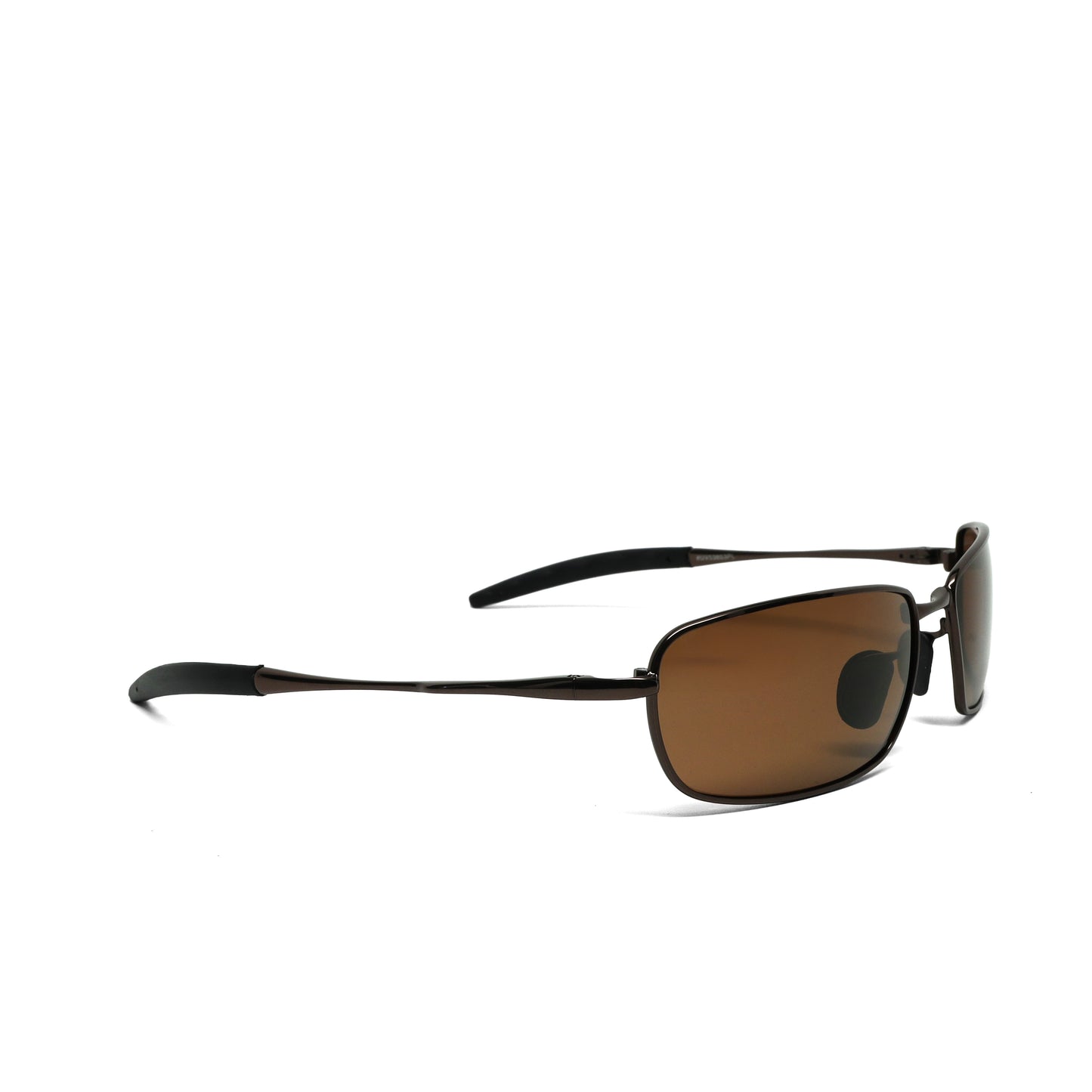//Style 853// Polarized Vintage 90s Wraparound Wire Sunglasses - Bronze