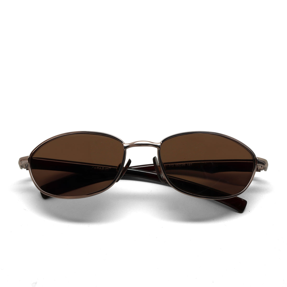 //Style 7281// Original 90s Classic Wire Oval Sunglasses - Bronze Brown