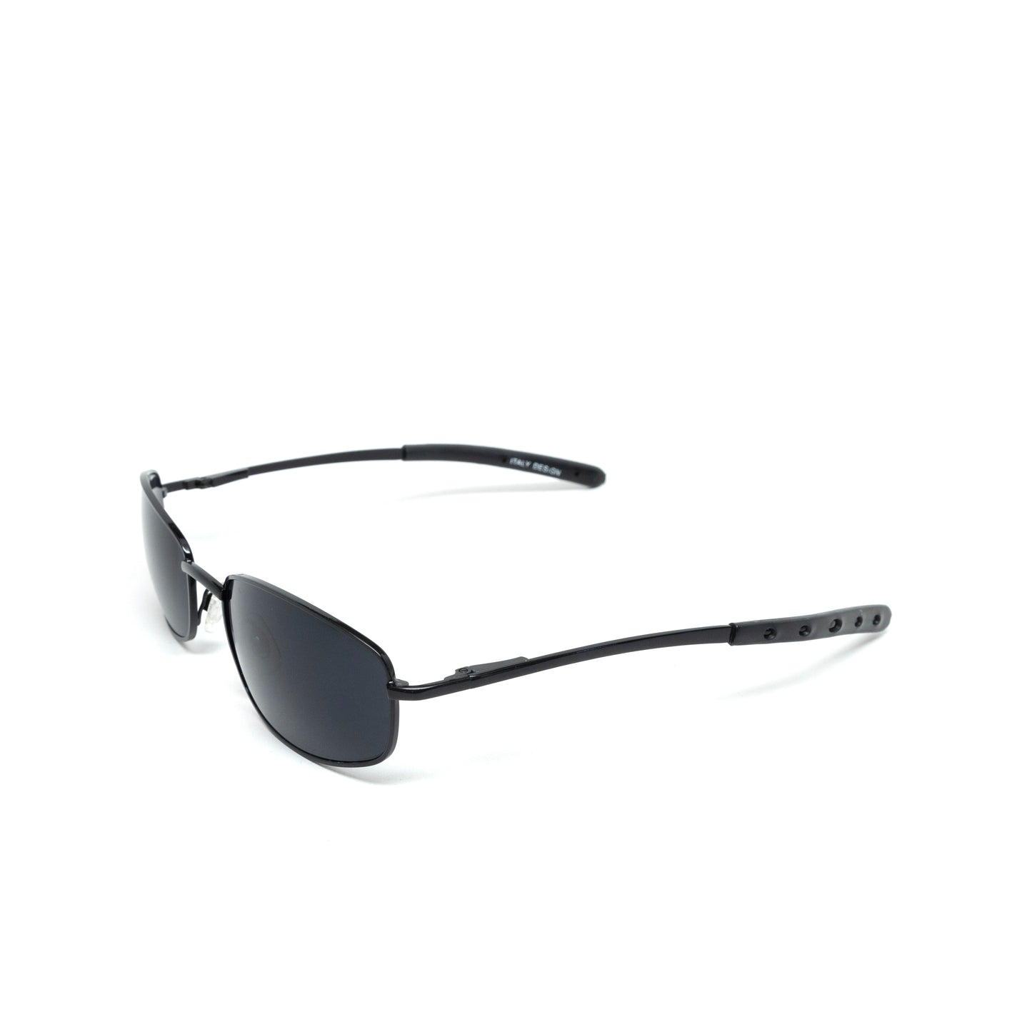 //Style 965// Vintage Standard 1997 Wire Oval Frame Sunglasses - Black