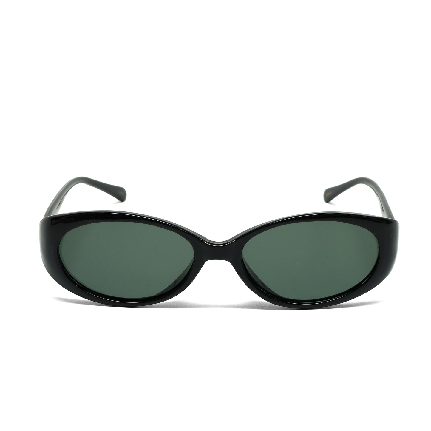//Style 056// Vintage Standard 90s Bel Aire Oval Sunglasses - Black