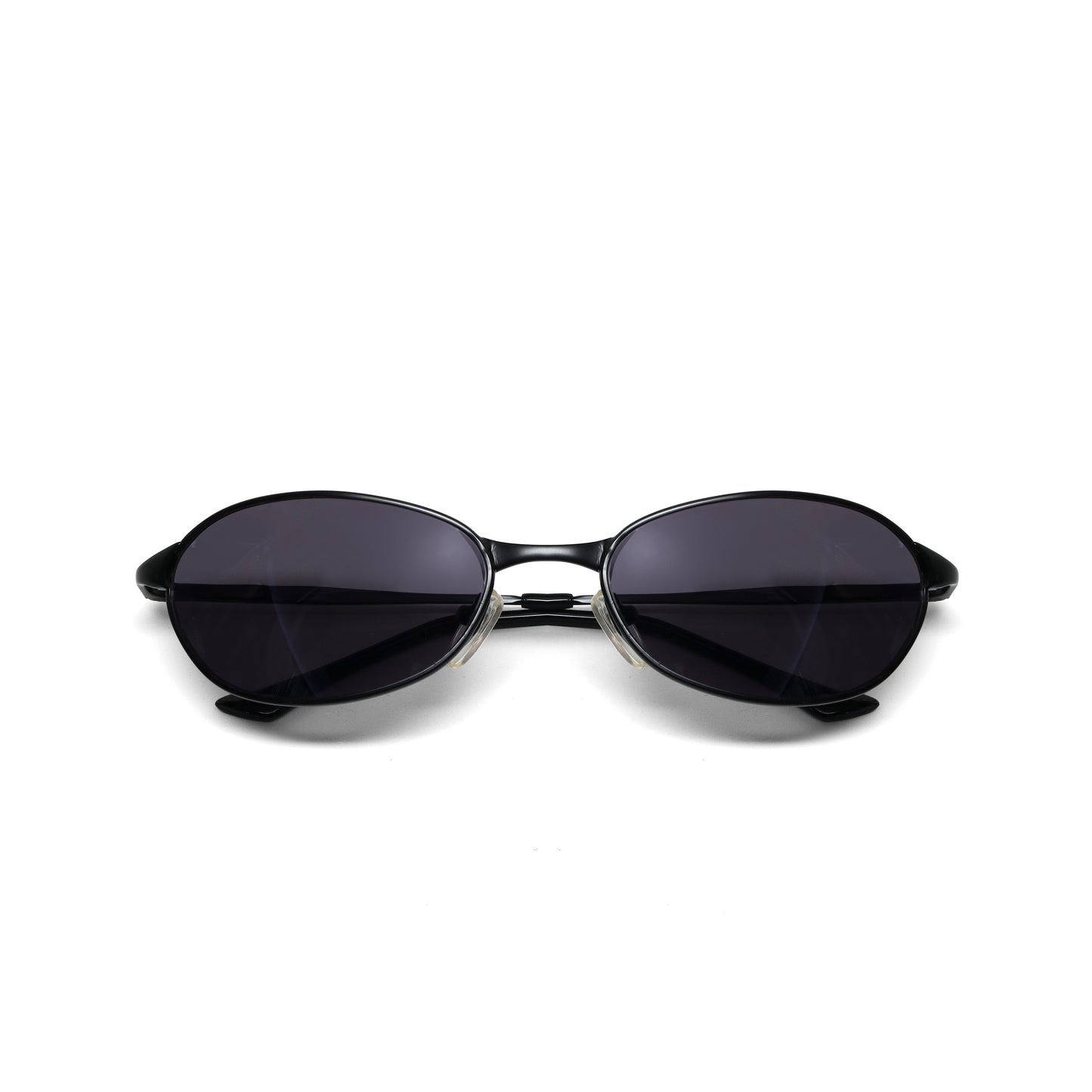 //Style 058// Classic Vintage Late 90s Wire Oval Sunglasses - Black