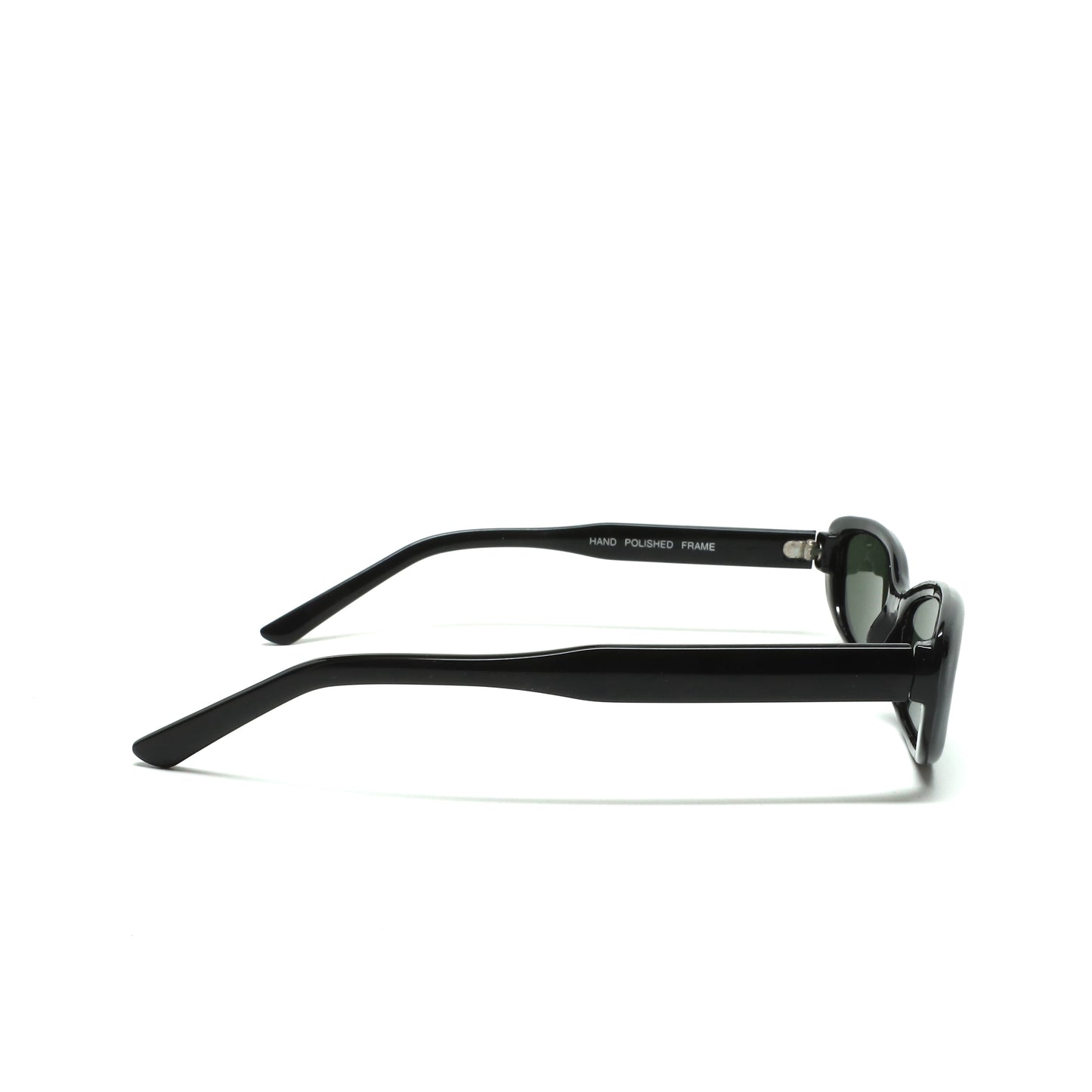 //Style 430// Vintage 90s Size Slim Rectangle Frame Sunglasses - Black