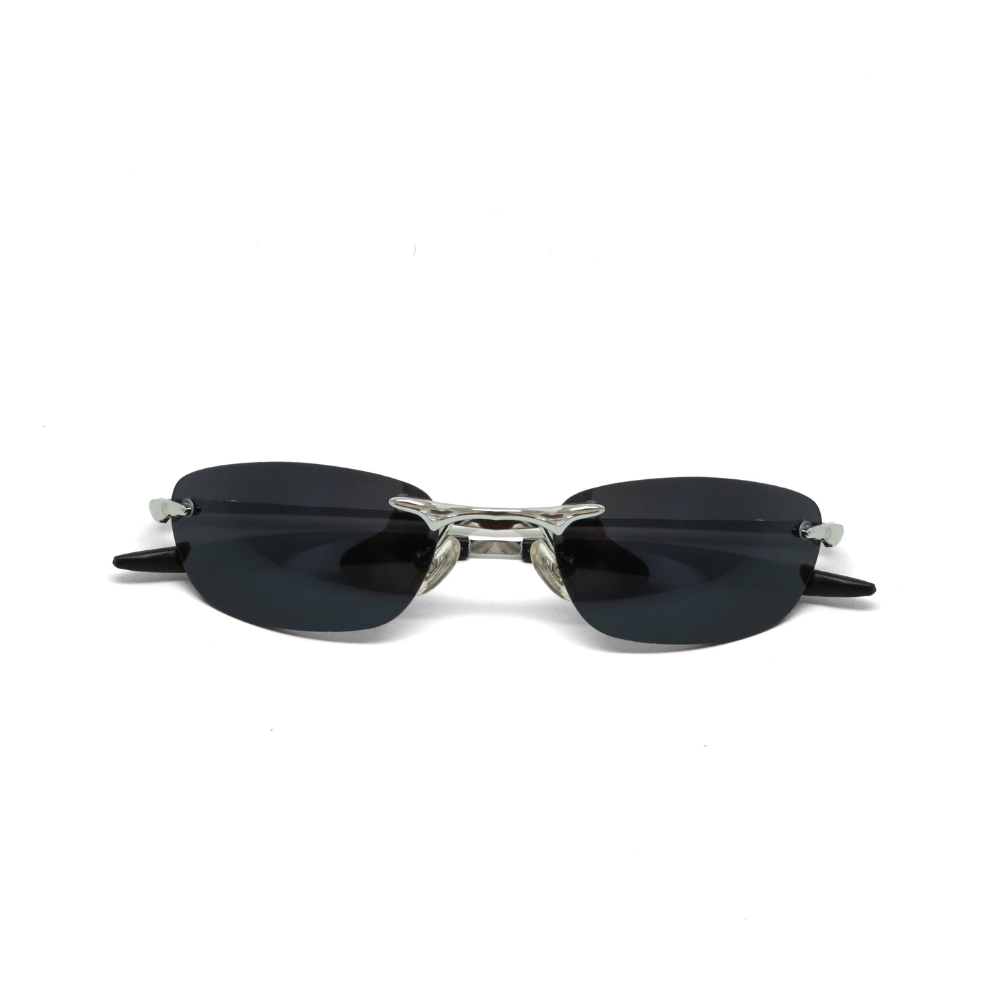 //Style 921// Classic Vintage Late 90s Wire Oval Sunglasses - Silver