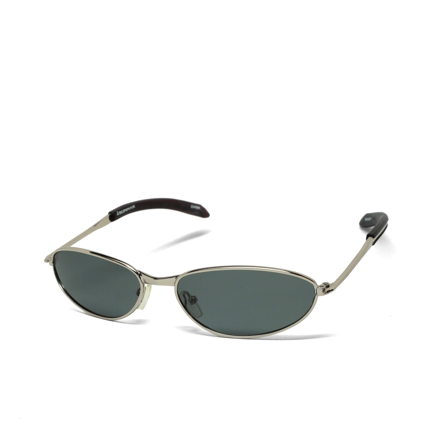 //Style 063// Classic Vintage Late 90s Wire Oval Sunglasses - Silver