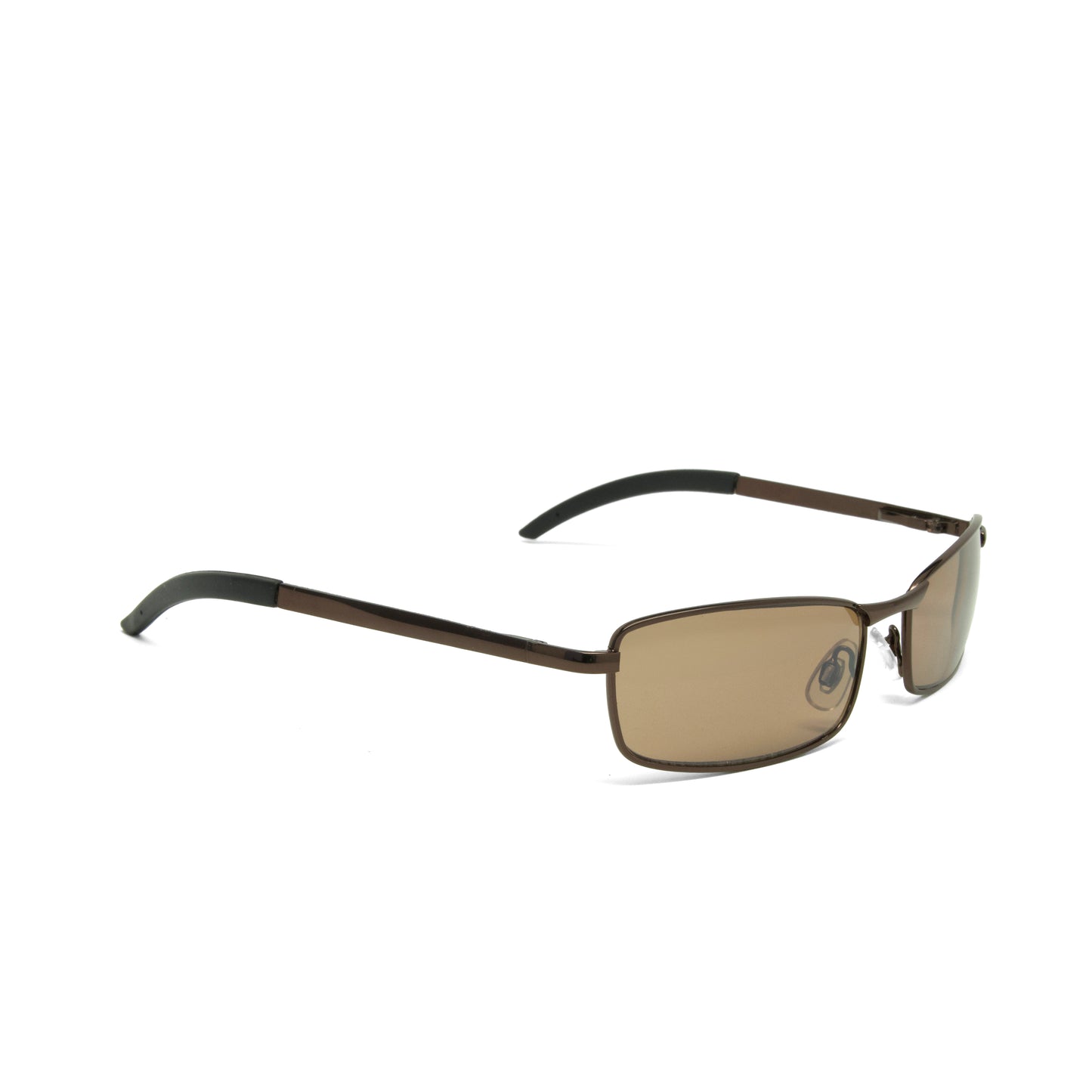 //Style 2207// True Vintage Wire Bronze Brown Rectangle Frame Sunglasses