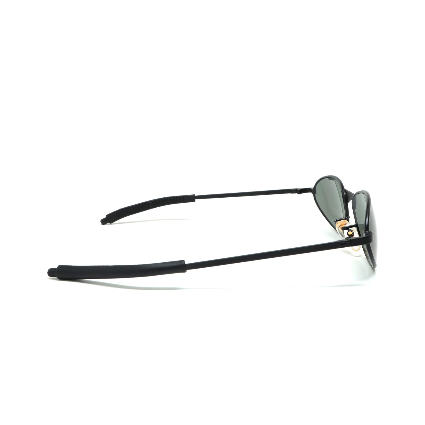 //Style 690// Vintage Small Size 90s Matrix Style Sunglasses - Black