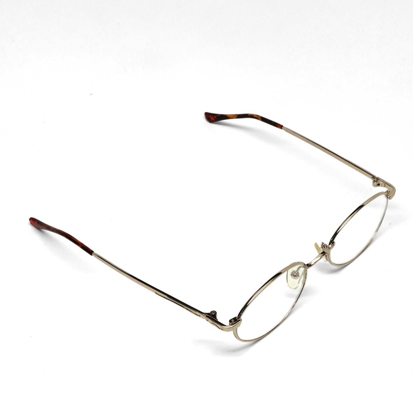 //Specs 154// Vintage 90s Classic Gold Wire Oval Spectacles