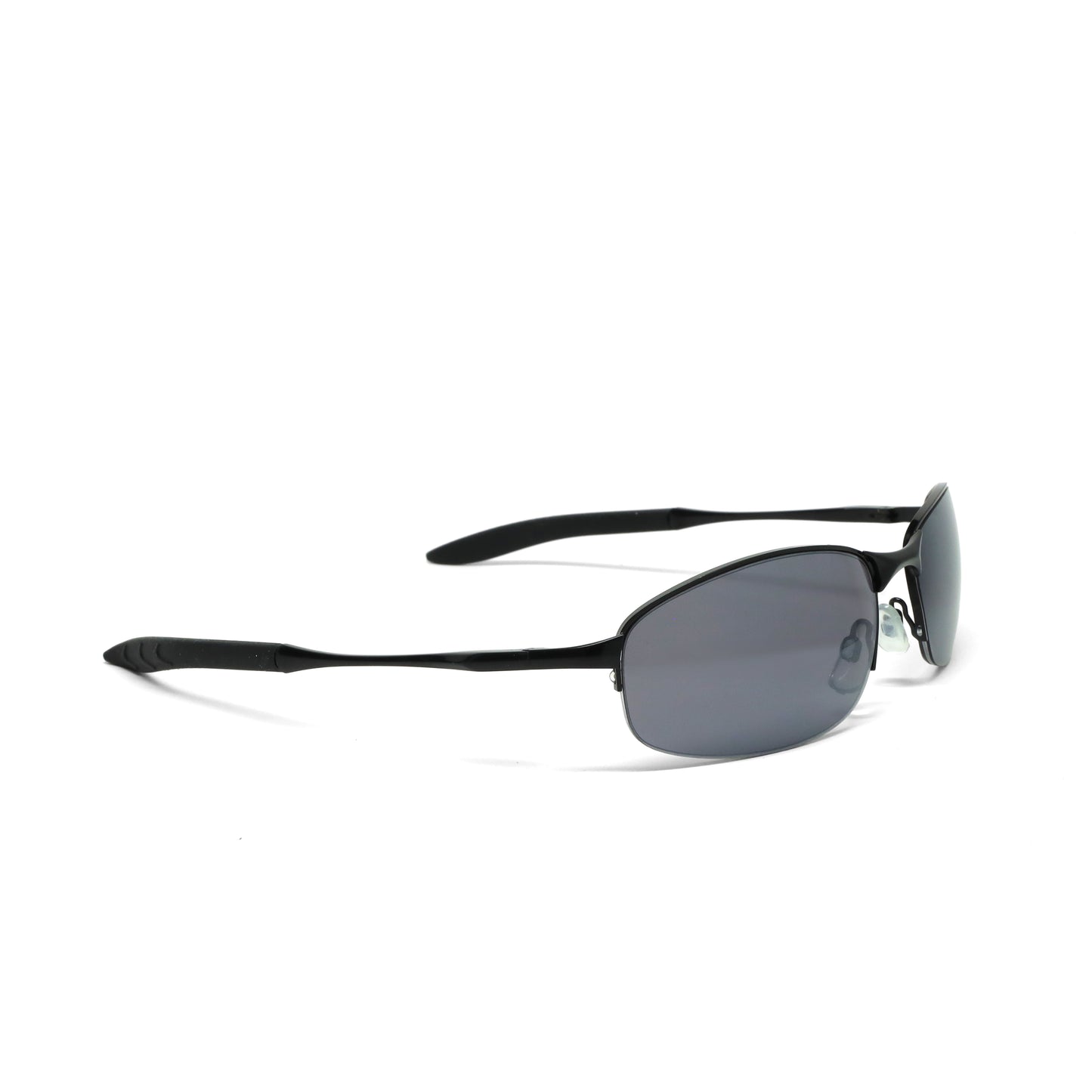 //Style 979// True Vintage 90s Y2k Wraparound Frame Sunglasses - Grey