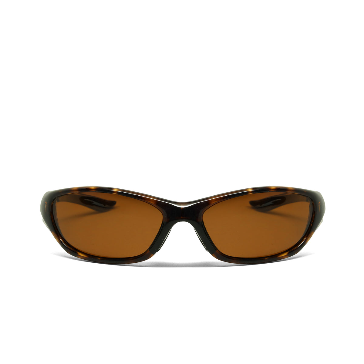 /Prototype 4F/ POLARIZED Y2K Pilot Style Wraparound Visor Sunglasses - Tortoise