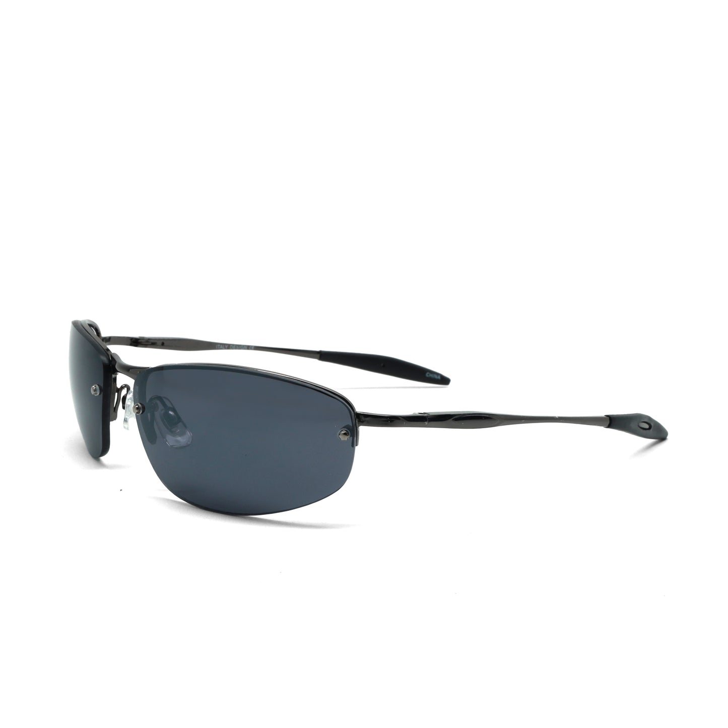//Style 6922// True Vintage 90s Y2k Wraparound Frame Sunglasses - Grey