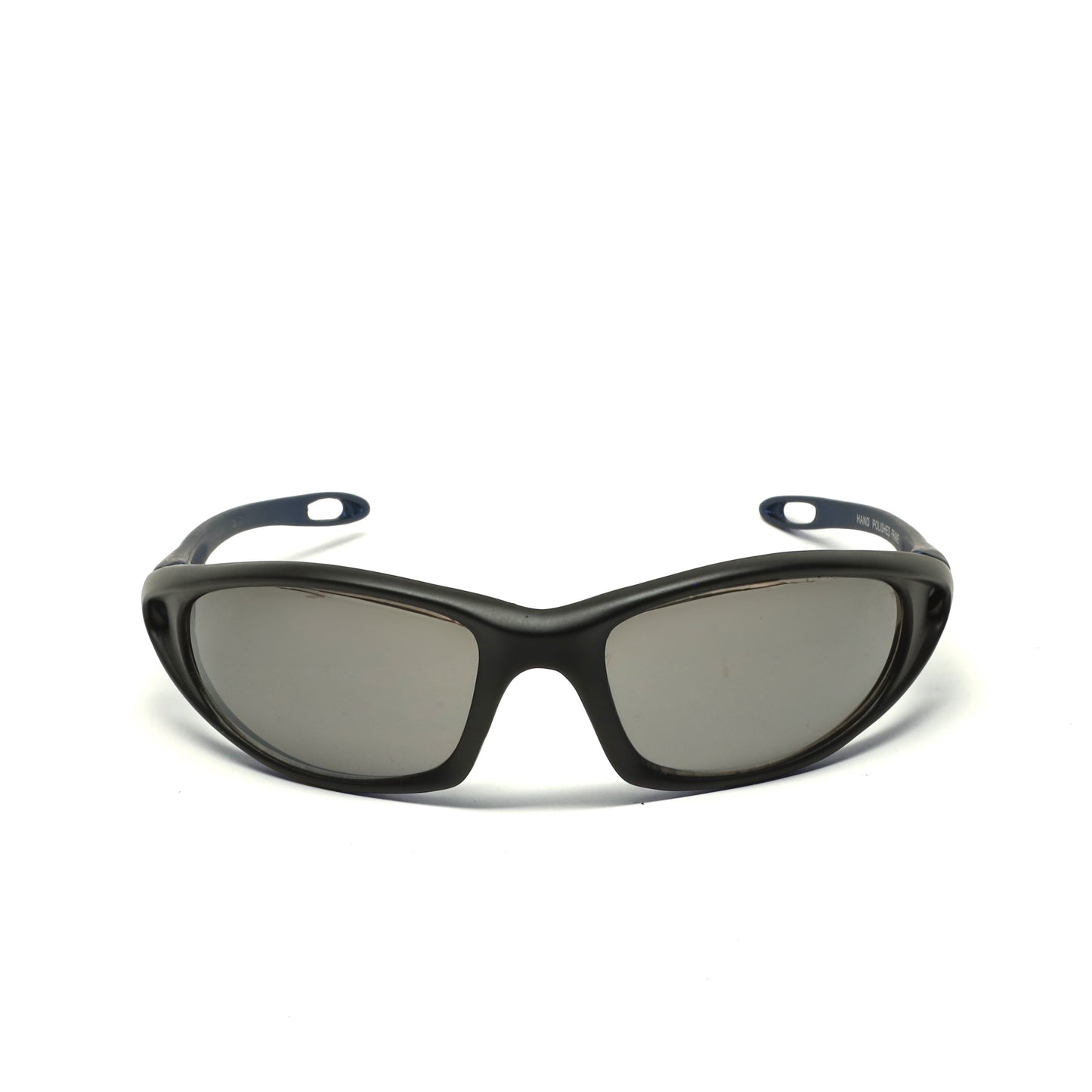 //Style X825// Prototype 5 X-Ray Deadstock Two Tone Wraparound Visor Sunglasses - Blue