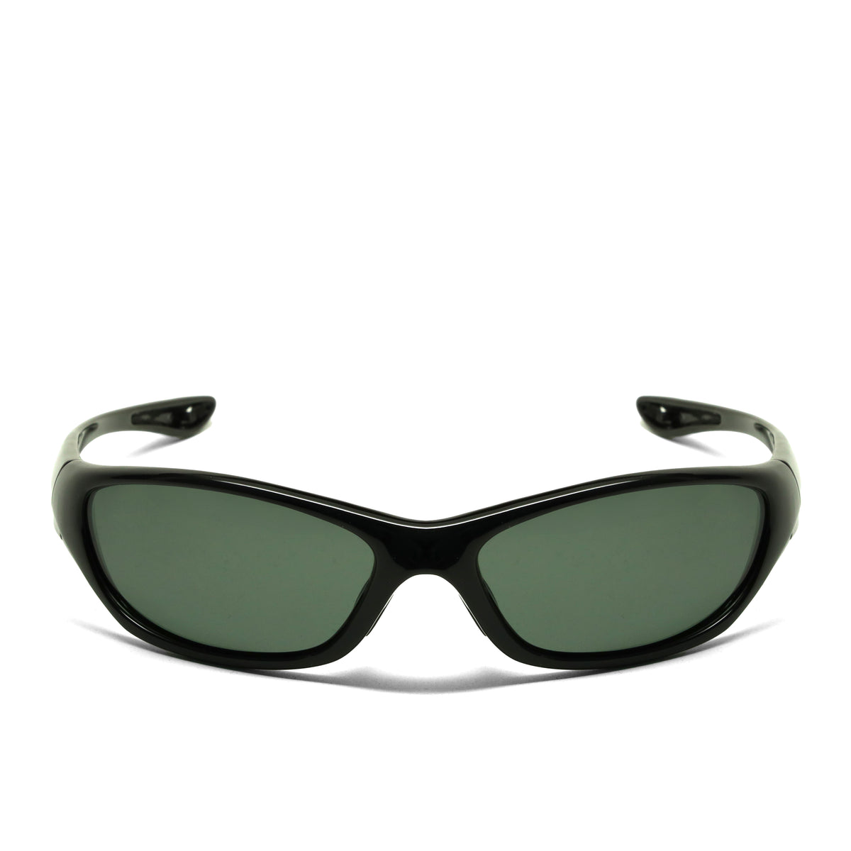 /Prototype 4F/ POLARIZED Y2K Pilot Style Wraparound Visor Sunglasses - Black