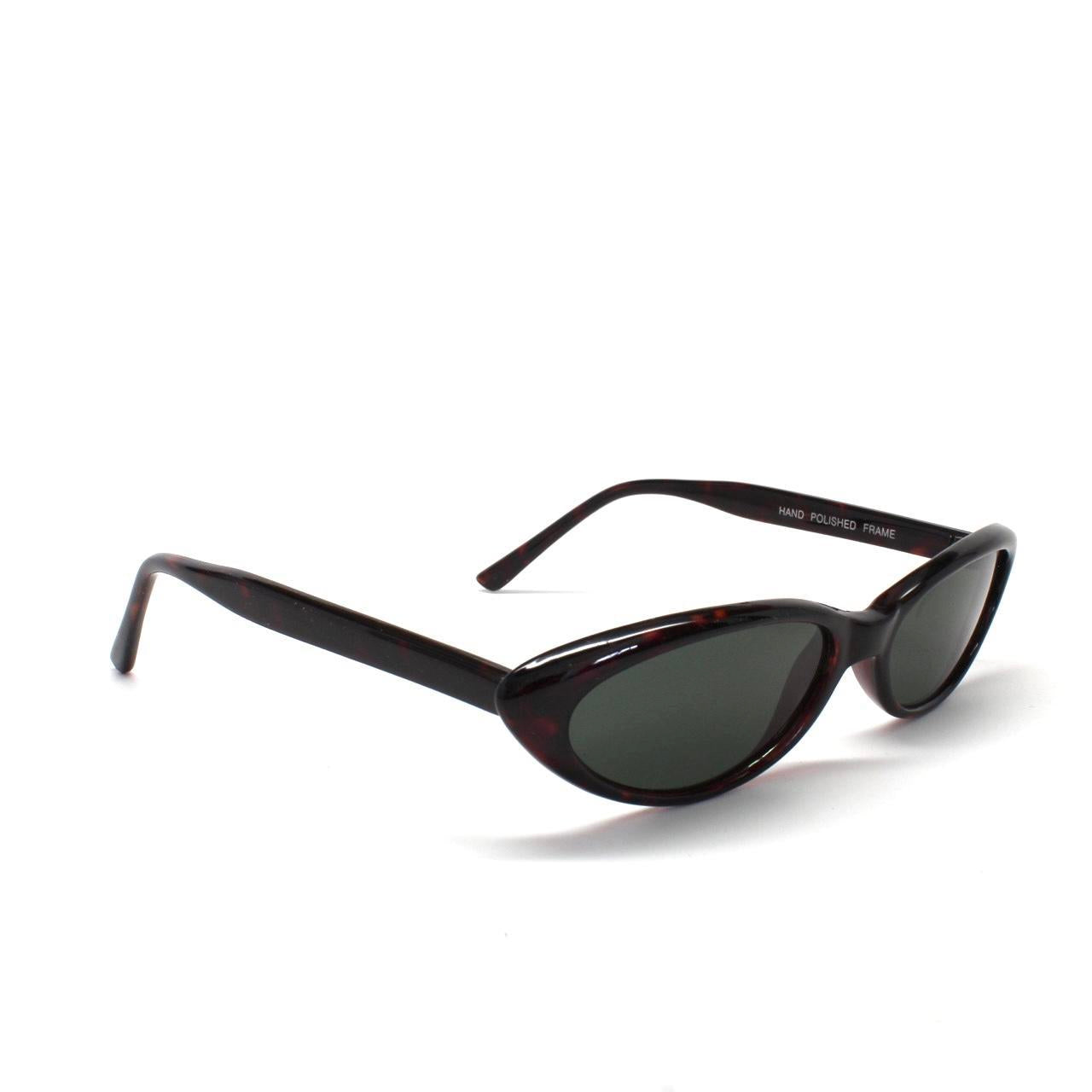 Vintage Small Size Benatar Triangle Sunglasses- Tortoise