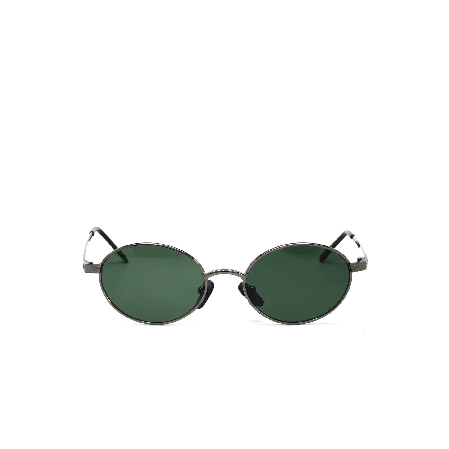 Vintage MINI Small Size 1996 Neo Standard Oval Frame Sunglasses - Grey