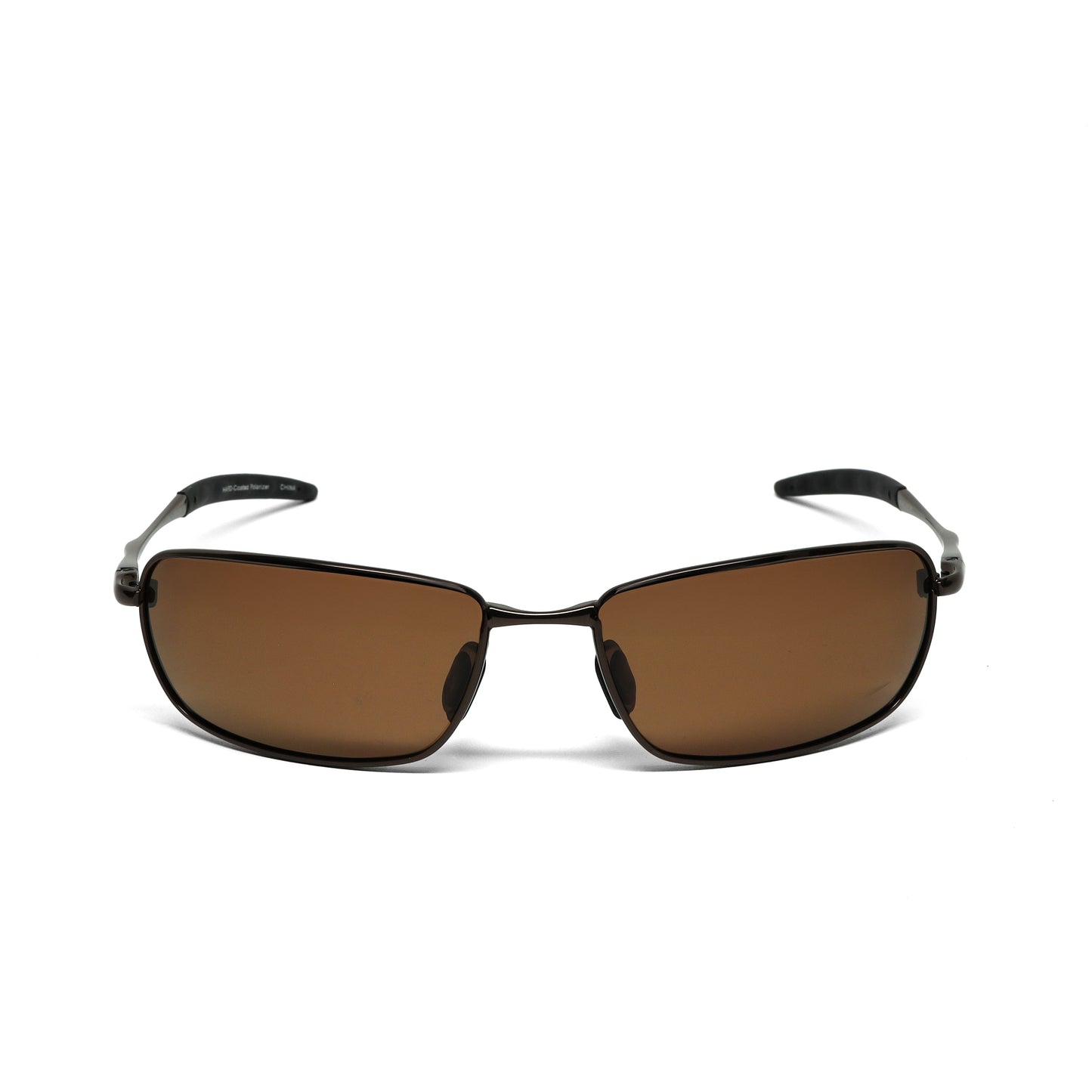 //Style 853// Polarized Vintage 90s Wraparound Wire Sunglasses - Bronze