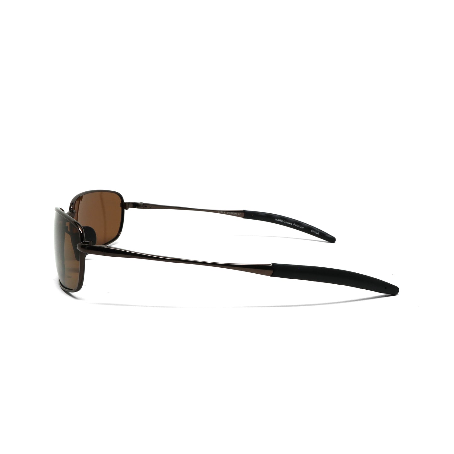 //Style 853// Polarized Vintage 90s Wraparound Wire Sunglasses - Bronze