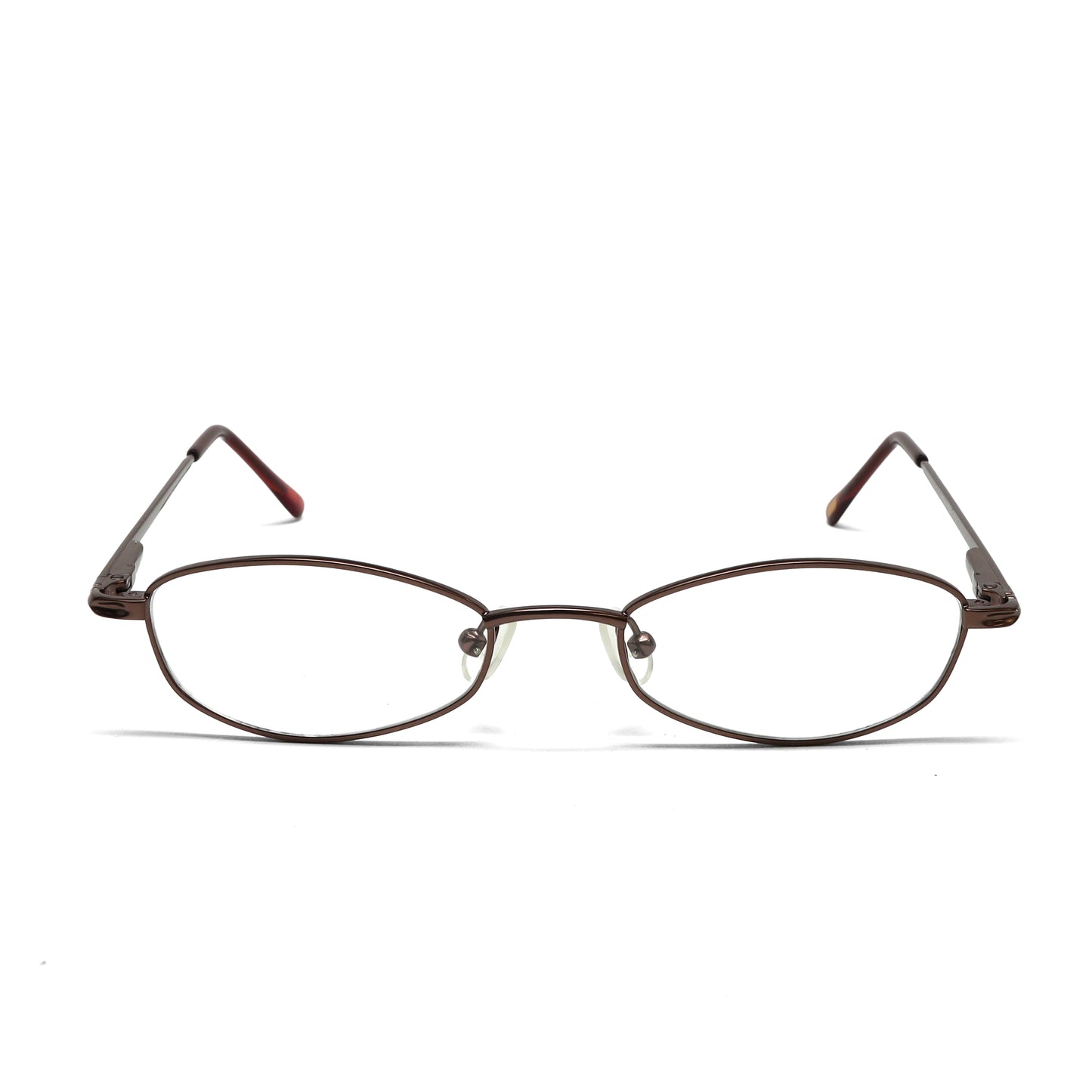 //Specs 084// Classic 1990s Wire Clear Lens Specs w/Spring Hinges – Silver