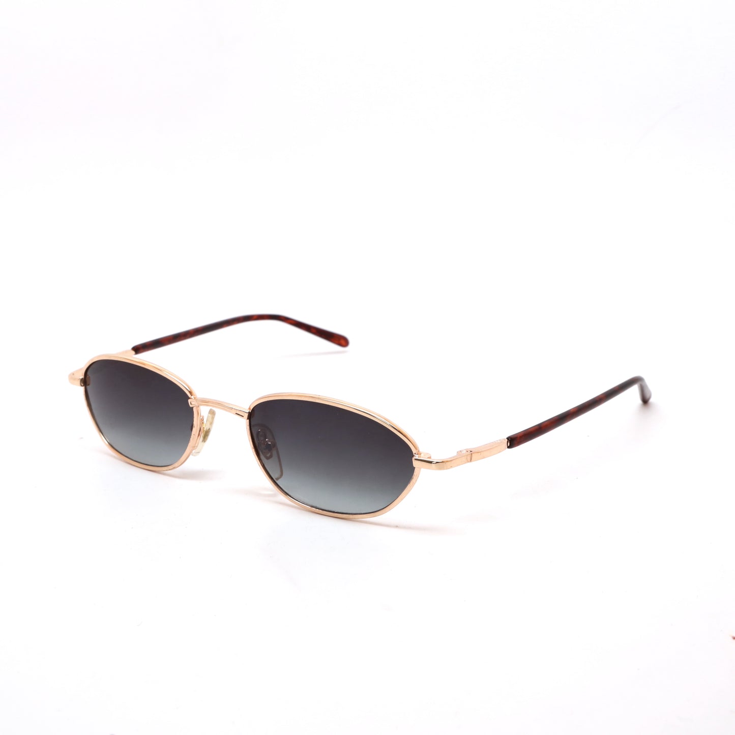 Vintage Small Size Deadstock Santa Fe Rectangular Sunglasses - Gold