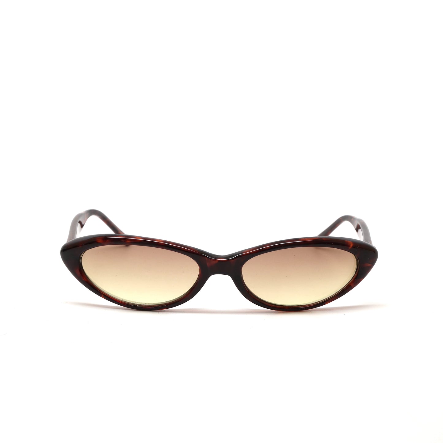 Vintage Small Size Benatar Triangle Sunglasses - Brown