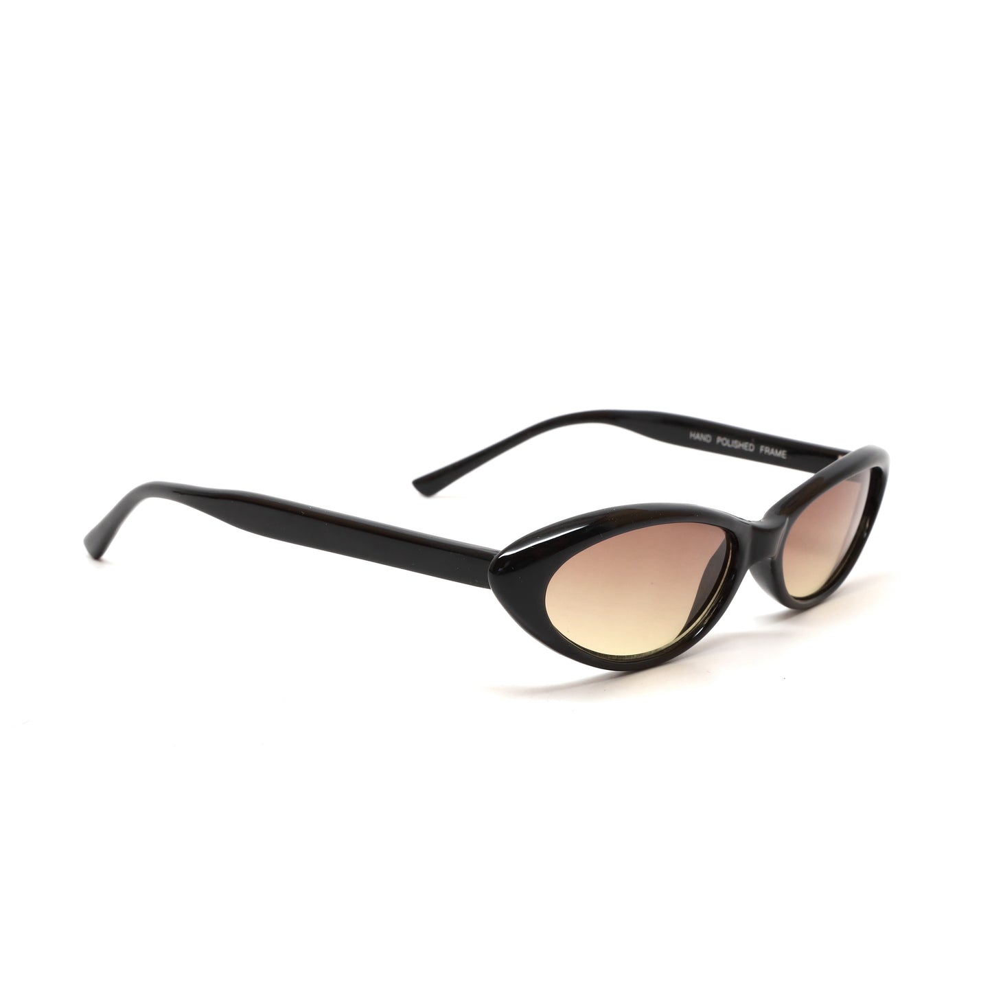 Vintage Small Size Benatar Triangle Sunglasses - Brown