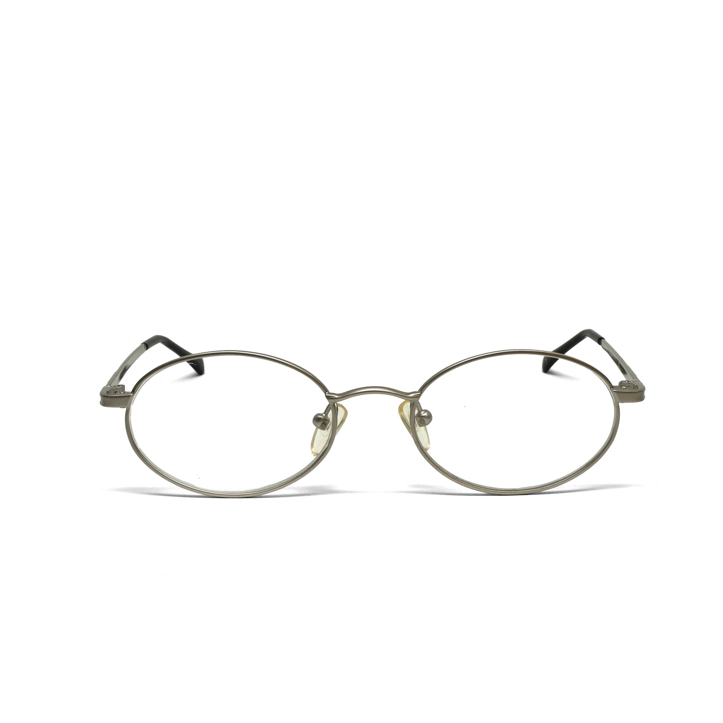 //Specs 154// Vintage 90s Classic Silver Wire Oval Spectacles