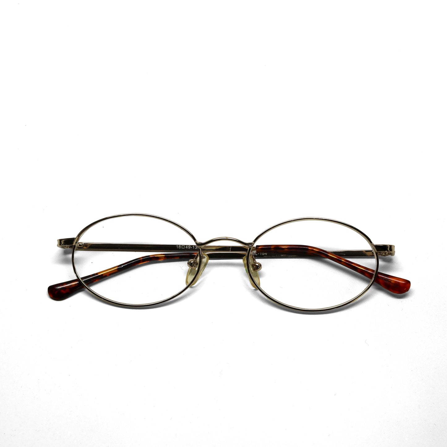 //Specs 154// Vintage 90s Classic Gold Wire Oval Spectacles
