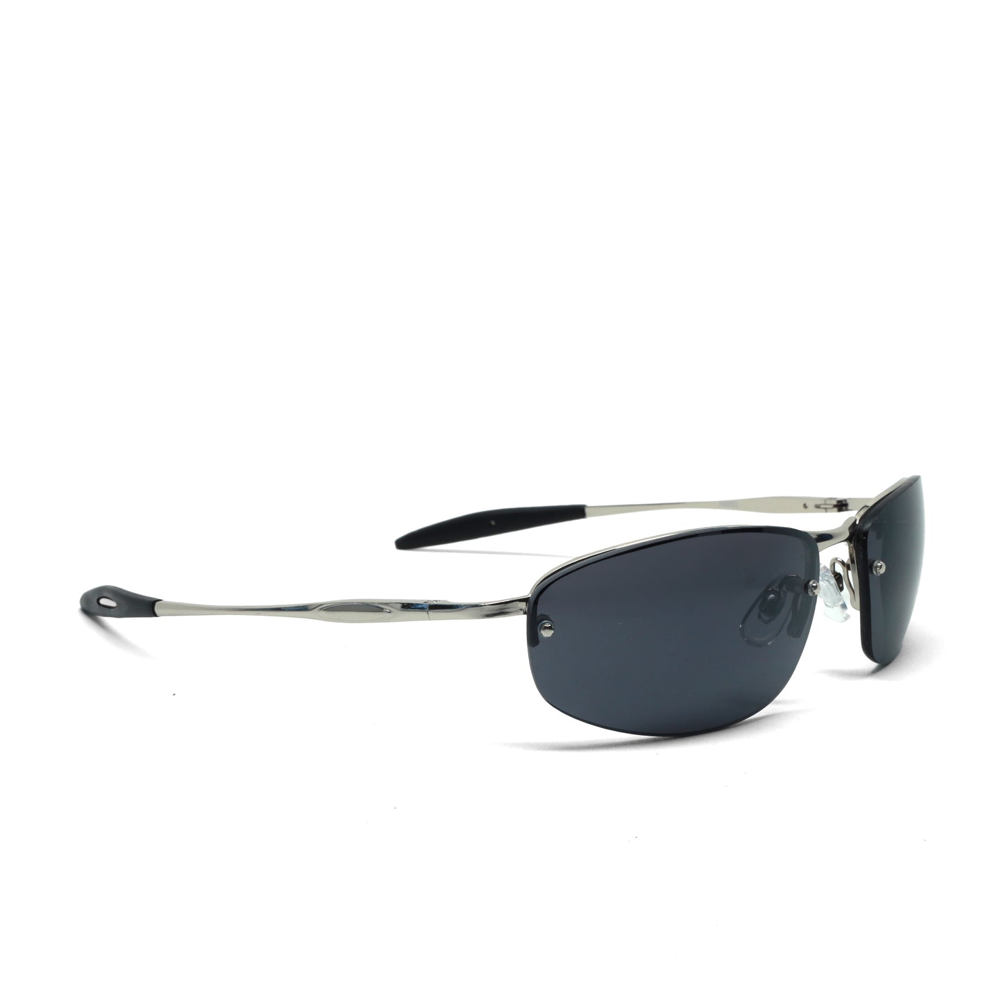 //Style 6922// True Vintage 90s Y2k Wraparound Frame Sunglasses - Silver