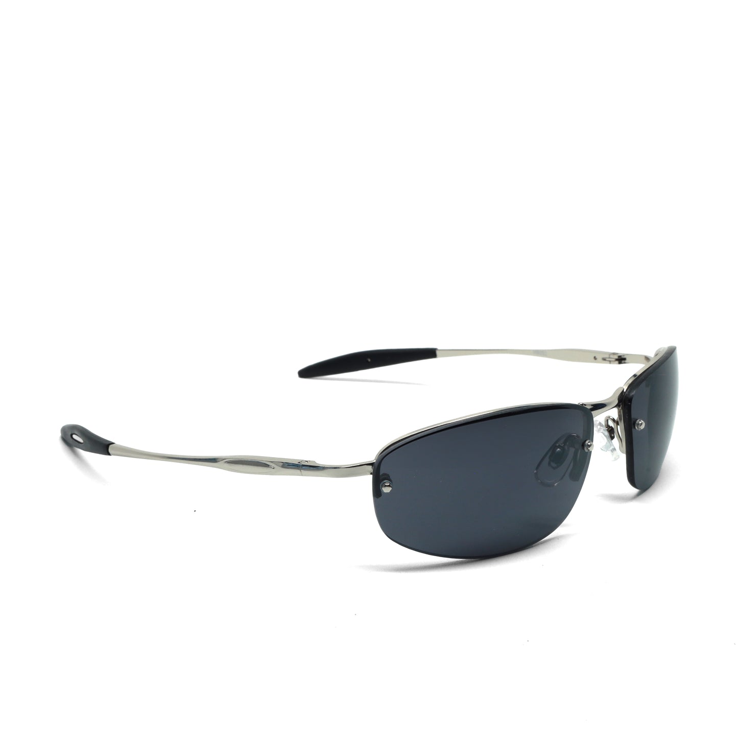 //Style 6922// True Vintage 90s Y2k Wraparound Frame Sunglasses - Silver