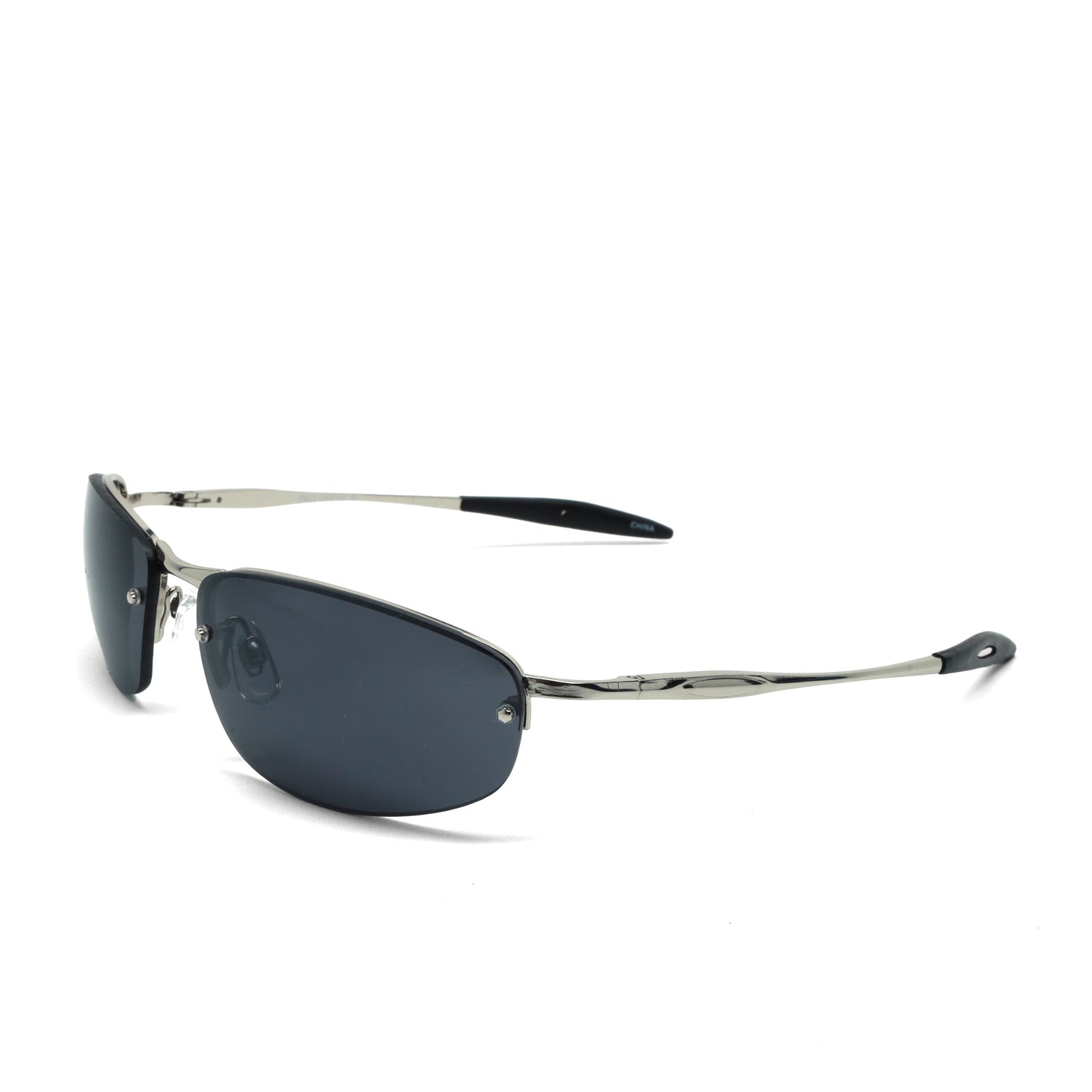 //Style 6922// True Vintage 90s Y2k Wraparound Frame Sunglasses - Silver