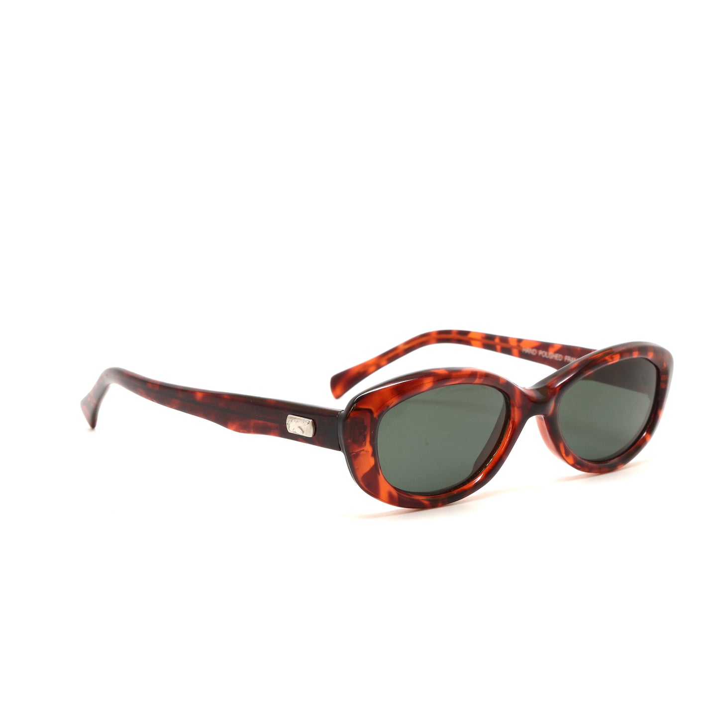 Narrow Frame Vintage Roxbury Mod Rectangle Sunglasses - Tortoise