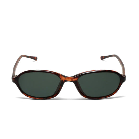 //Style 41//  Vintage Standard Size 90s Deadstock Oval Frame Sunglasses - Tortoise