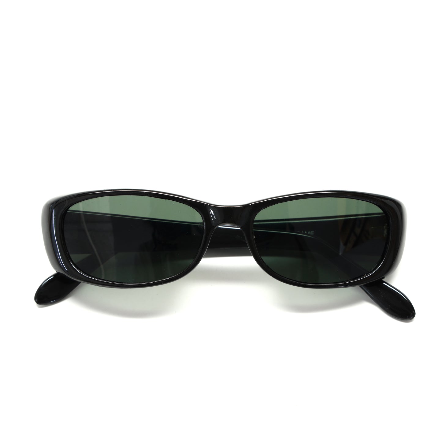 Vintage Small Sized 90s Mod Rectangle Sunglasses - Black