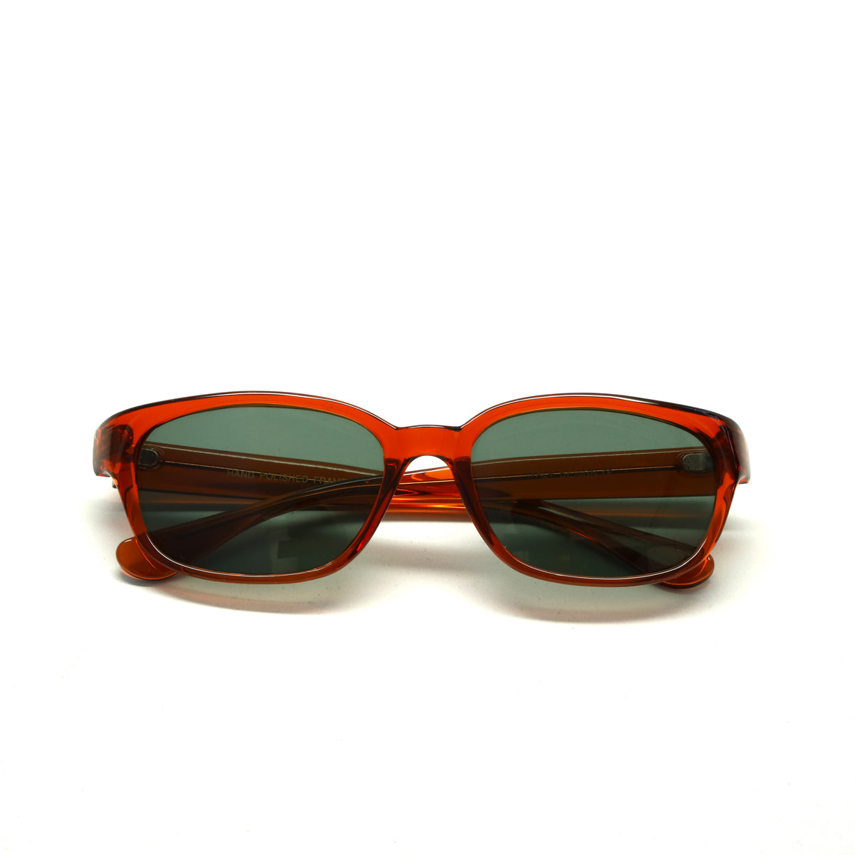 Deluxe //Style 018// Classic Vintage 90s Rectangle Mod Sunglasses - Transparent Red