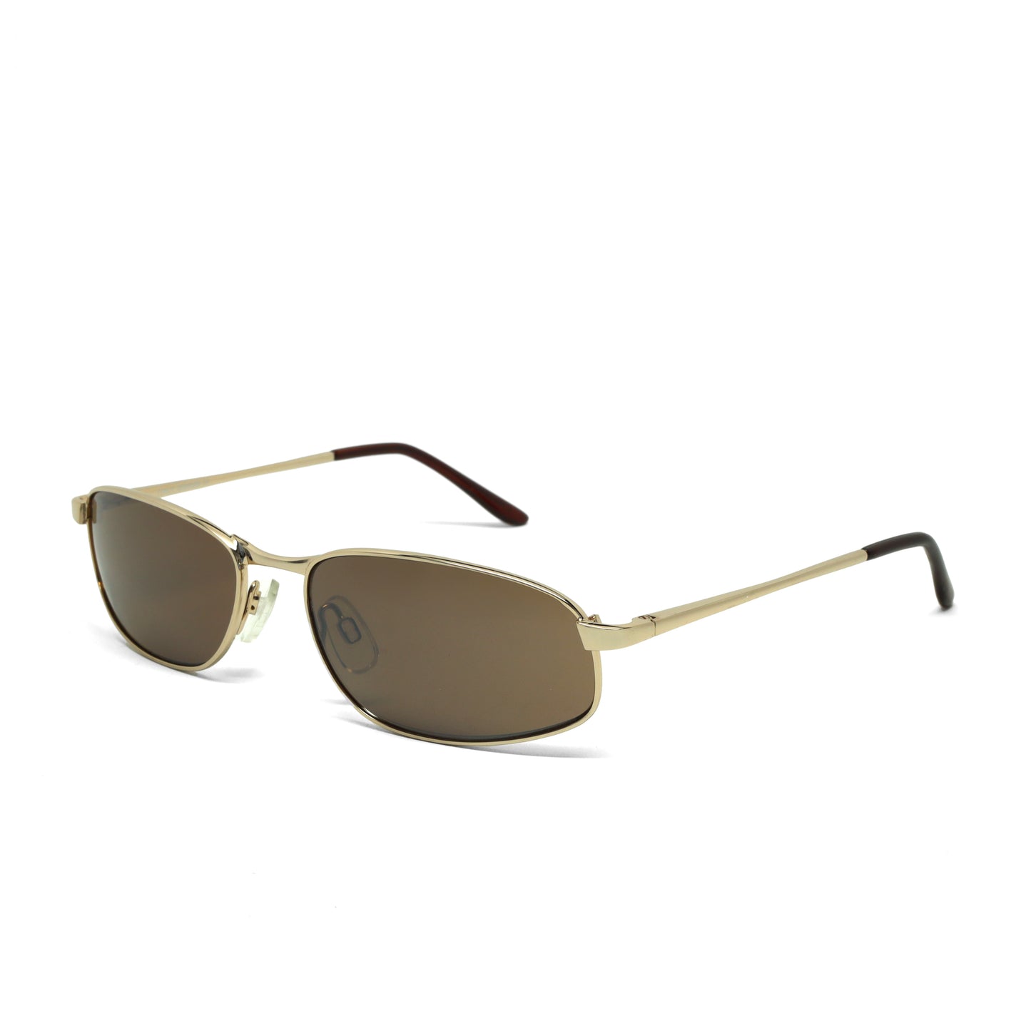 //Style 367// Vintage 90s Classic Wire Geometrical Sunglasses - Gold Brown