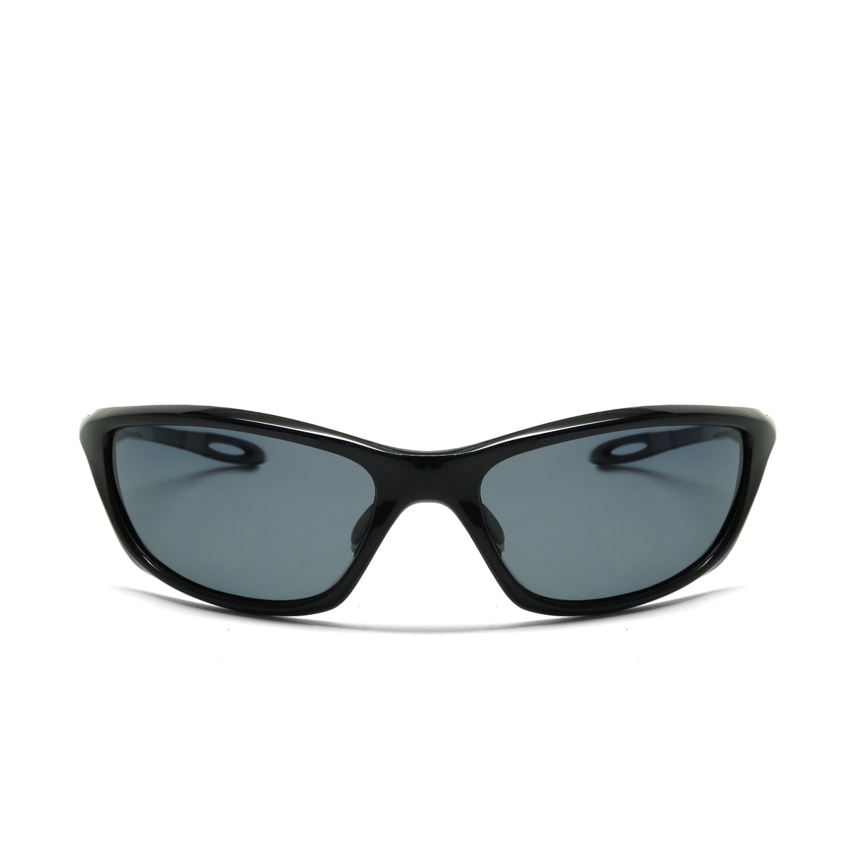 /Prototype 5F/ Y2K Pilot Style Wraparound Visor Sunglasses - Black