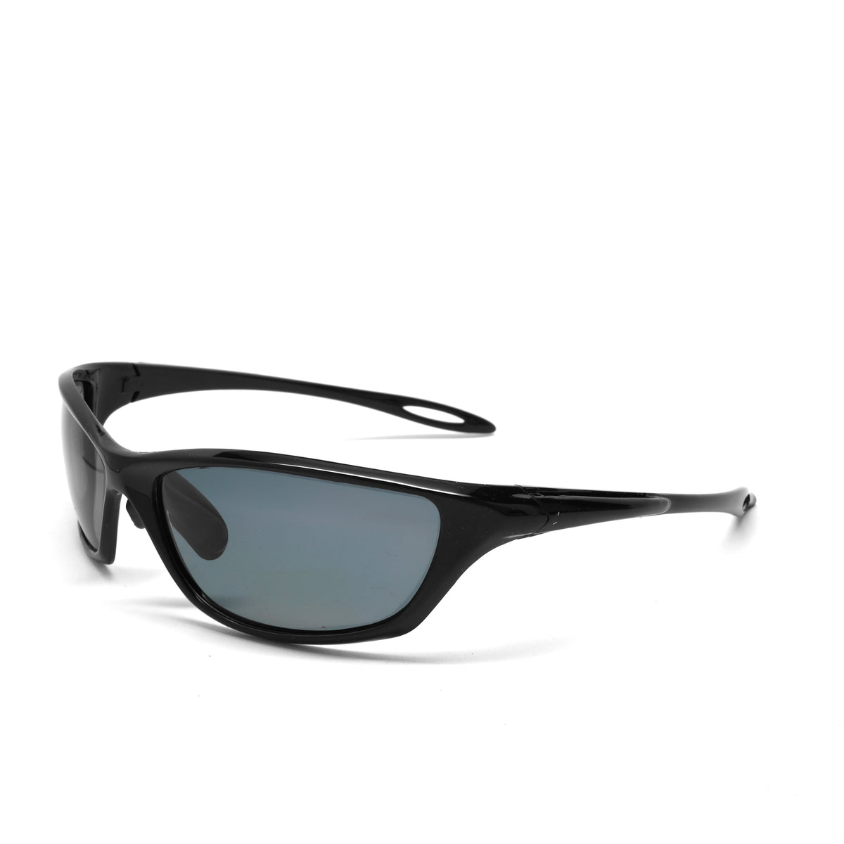 /Prototype 5F/ Y2K Pilot Style Wraparound Visor Sunglasses - Black