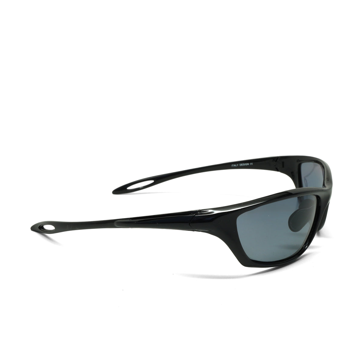 /Prototype 5F/ Y2K Pilot Style Wraparound Visor Sunglasses - Black