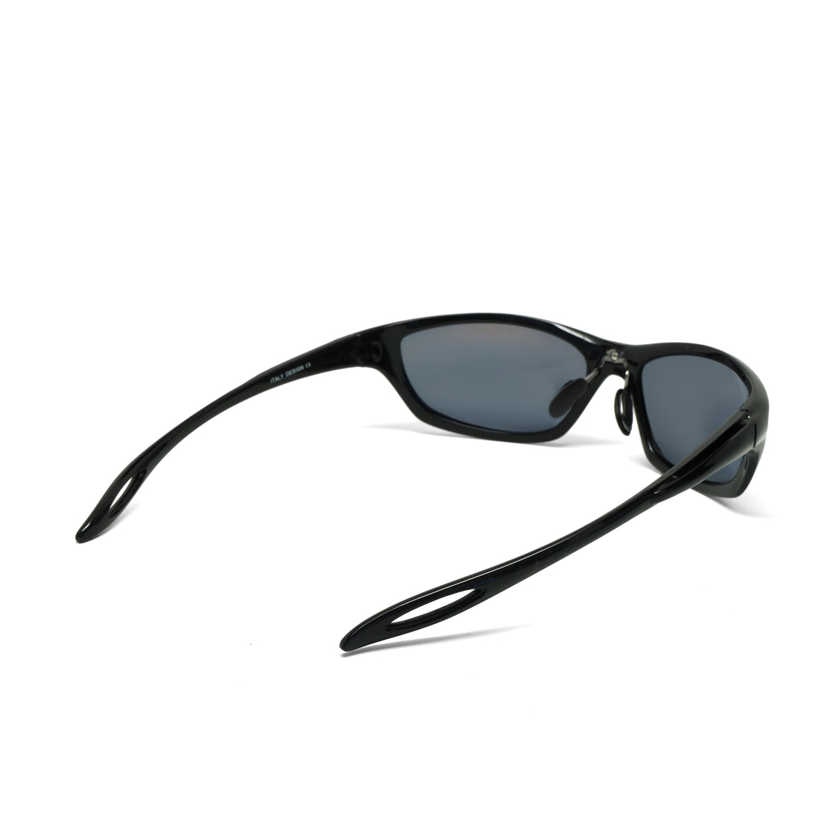 /Prototype 5F/ Y2K Pilot Style Wraparound Visor Sunglasses - Black