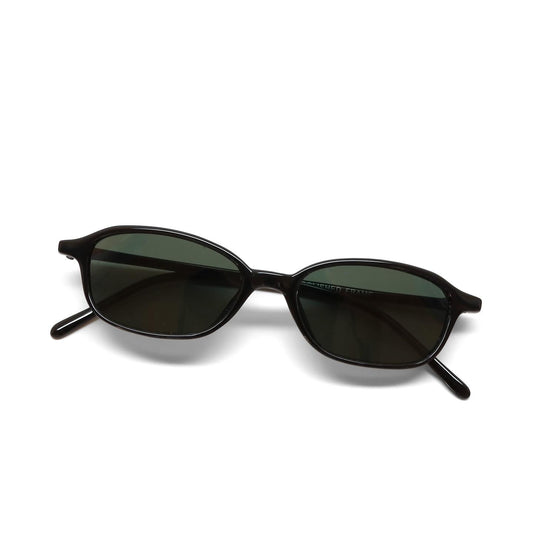 //Style 37// Deluxe Vintage 90s Deadstock Small Chic Oval Sunglasses - Black