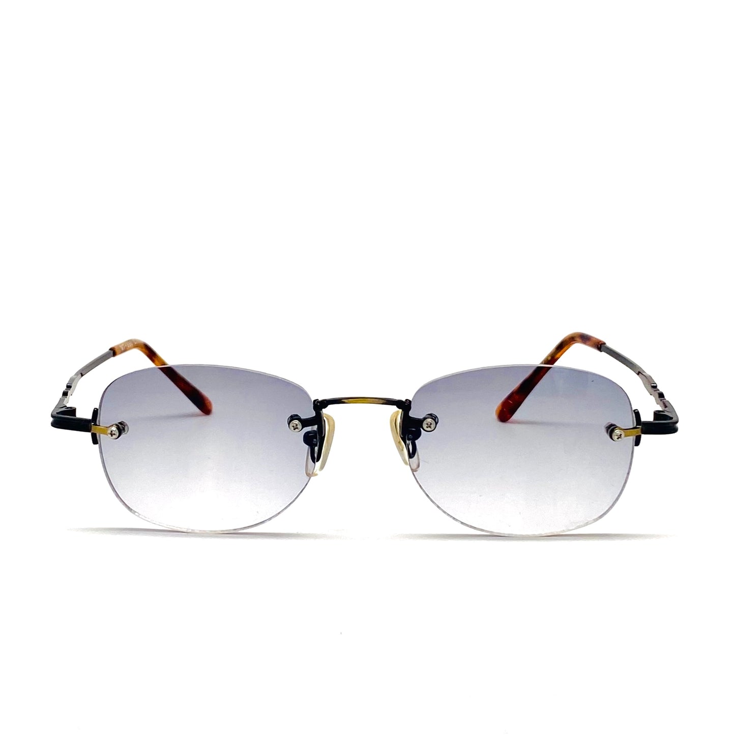 Frameless Roxbury Deadstock Black Frame Vintage Rimless Sunglasses