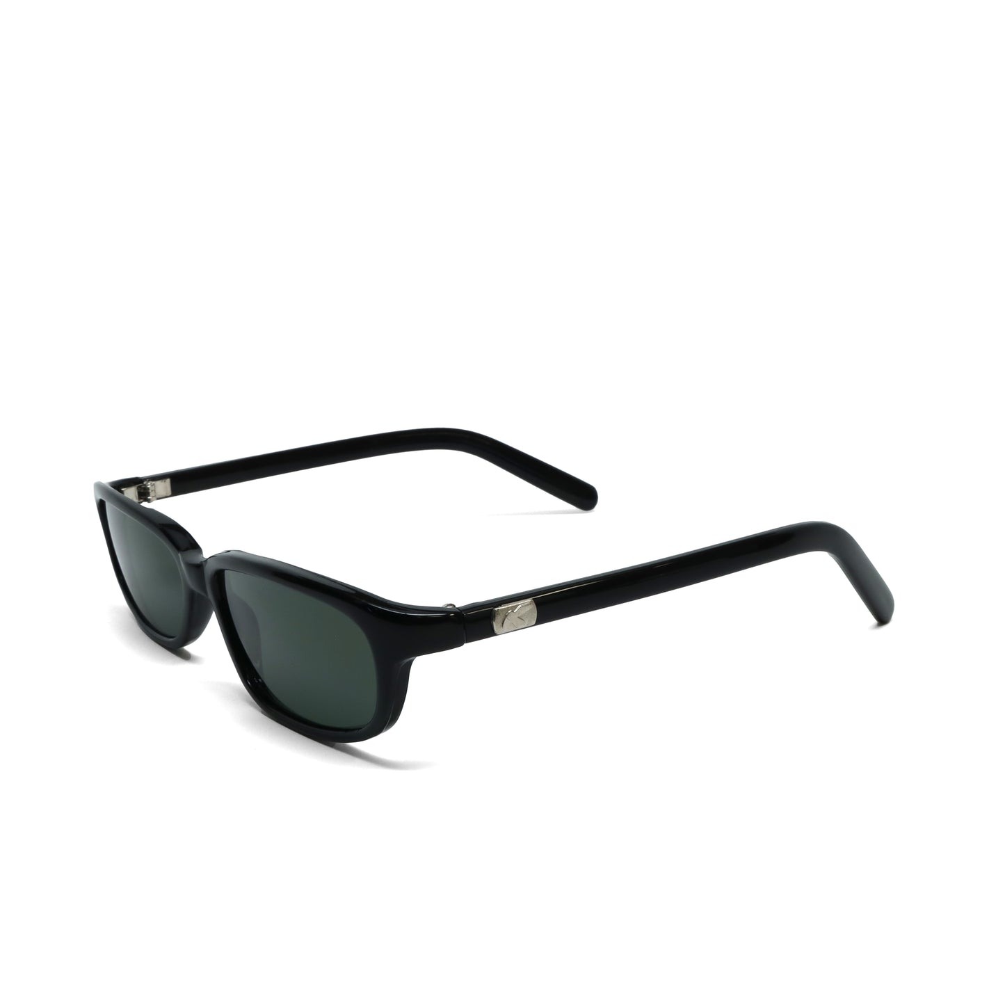 //Style 67// Vintage Small Size Narrow Frame Slim Rectangle Sunglasses - Black