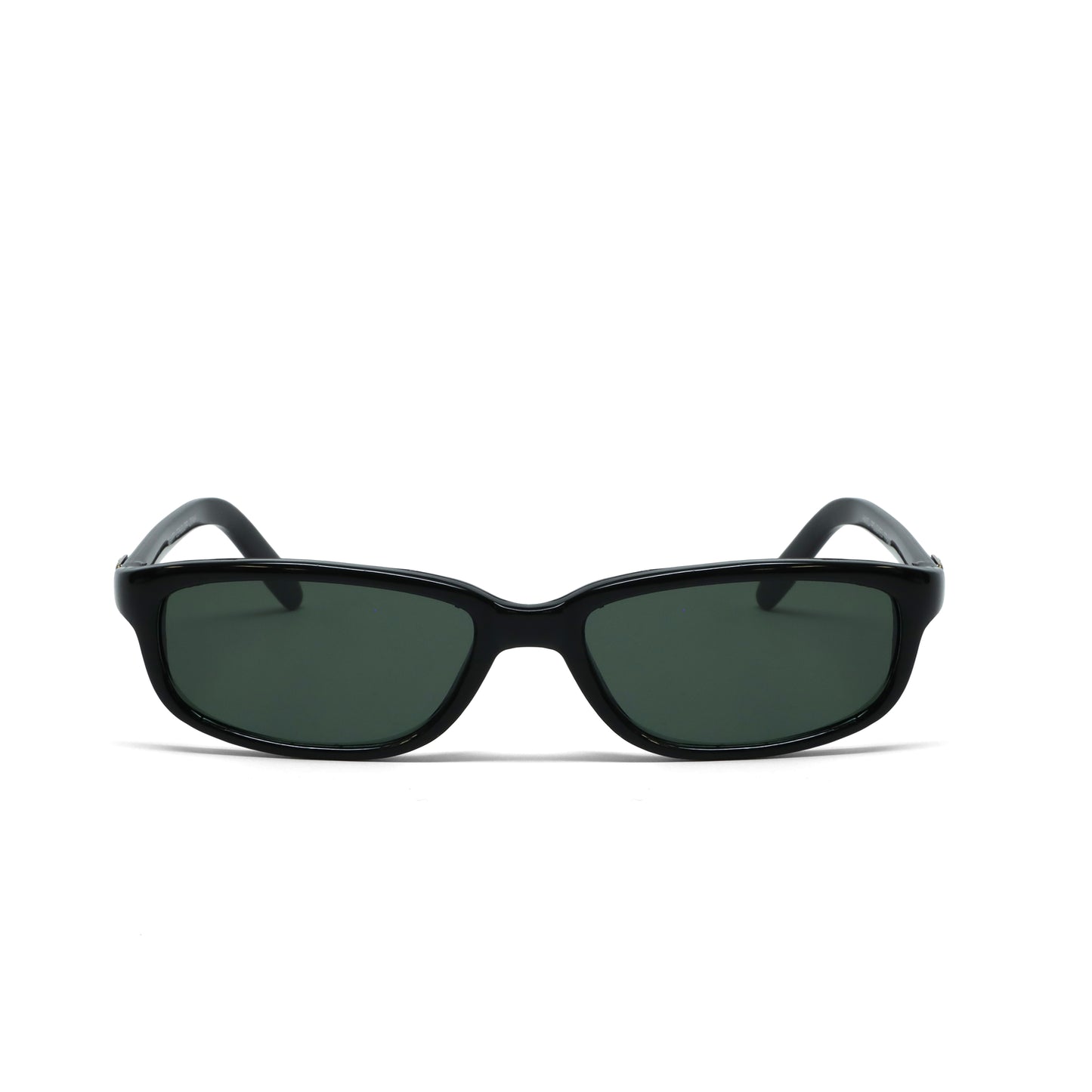 //Style 67// Vintage Small Size Narrow Frame Slim Rectangle Sunglasses - Black