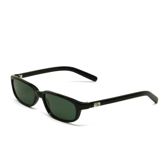 //Style 67// Vintage Small Size Narrow Frame Slim Rectangle Sunglasses - Black