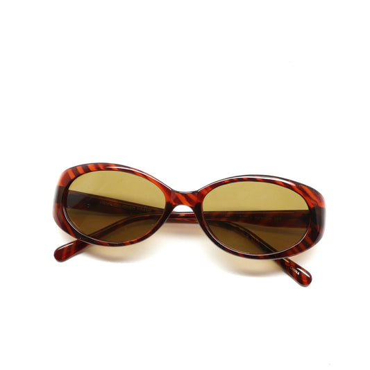 //Style 056// Vintage Standard 90s Bel Aire Oval Sunglasses - Tortoise/Brown