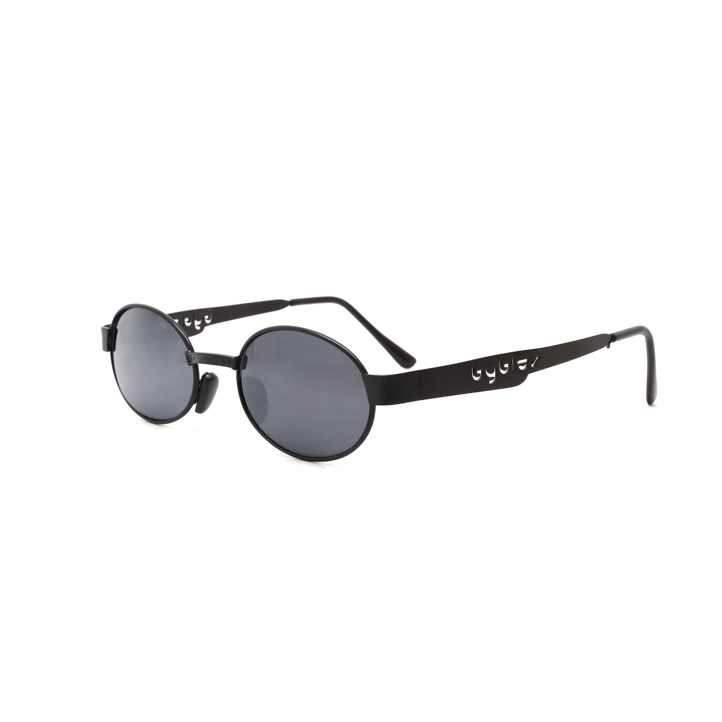 Deadstock Vintage Standard Size Santa Fe Oval Sunglasses - Black