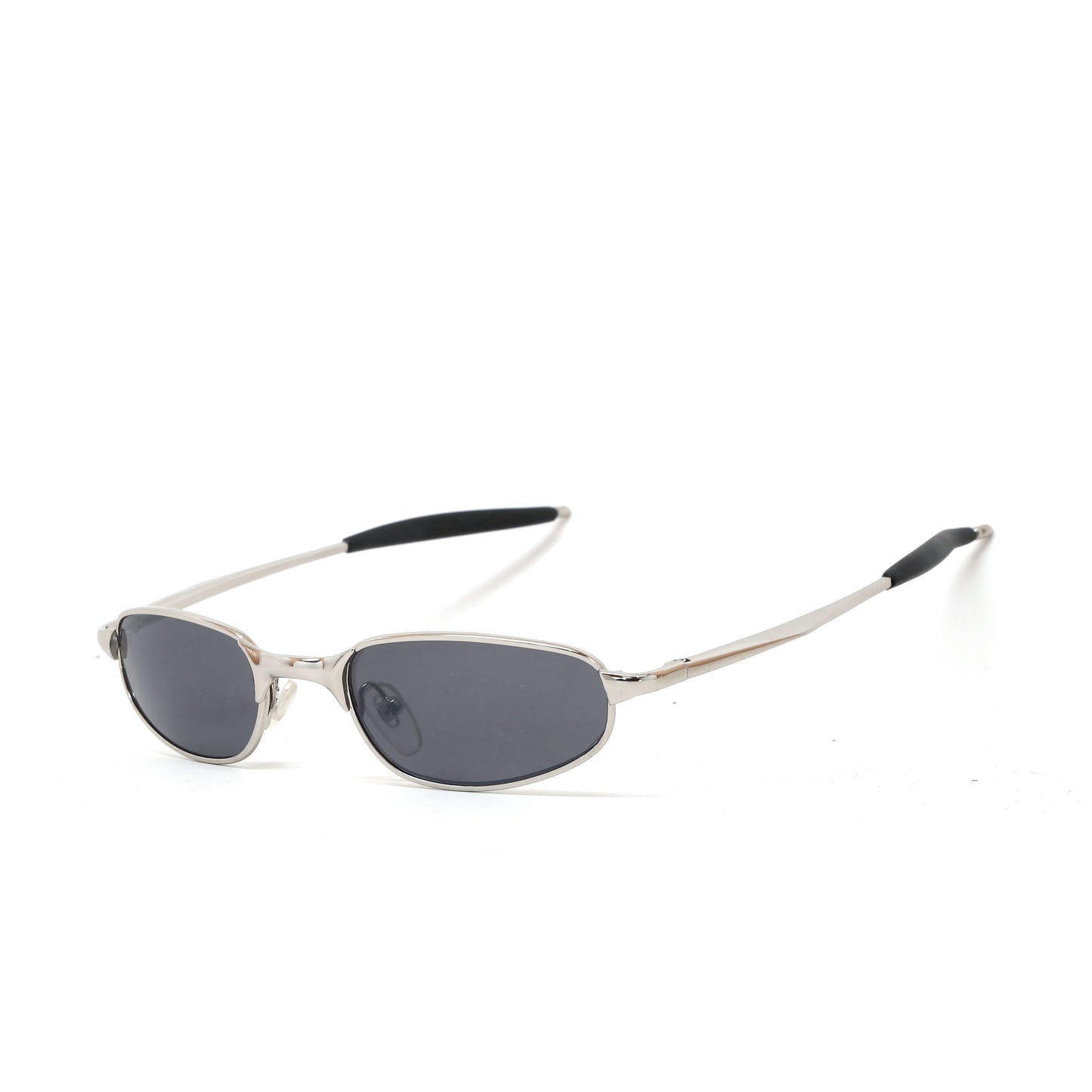 Vintage Small Size 90s Matrix Style Sunglasses - Chrome