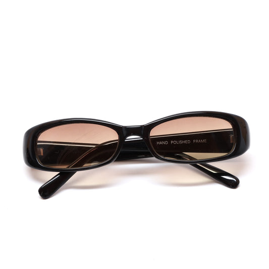 //Style 62// Vintage 90s Rectangle Frame Sunglasses - Brown