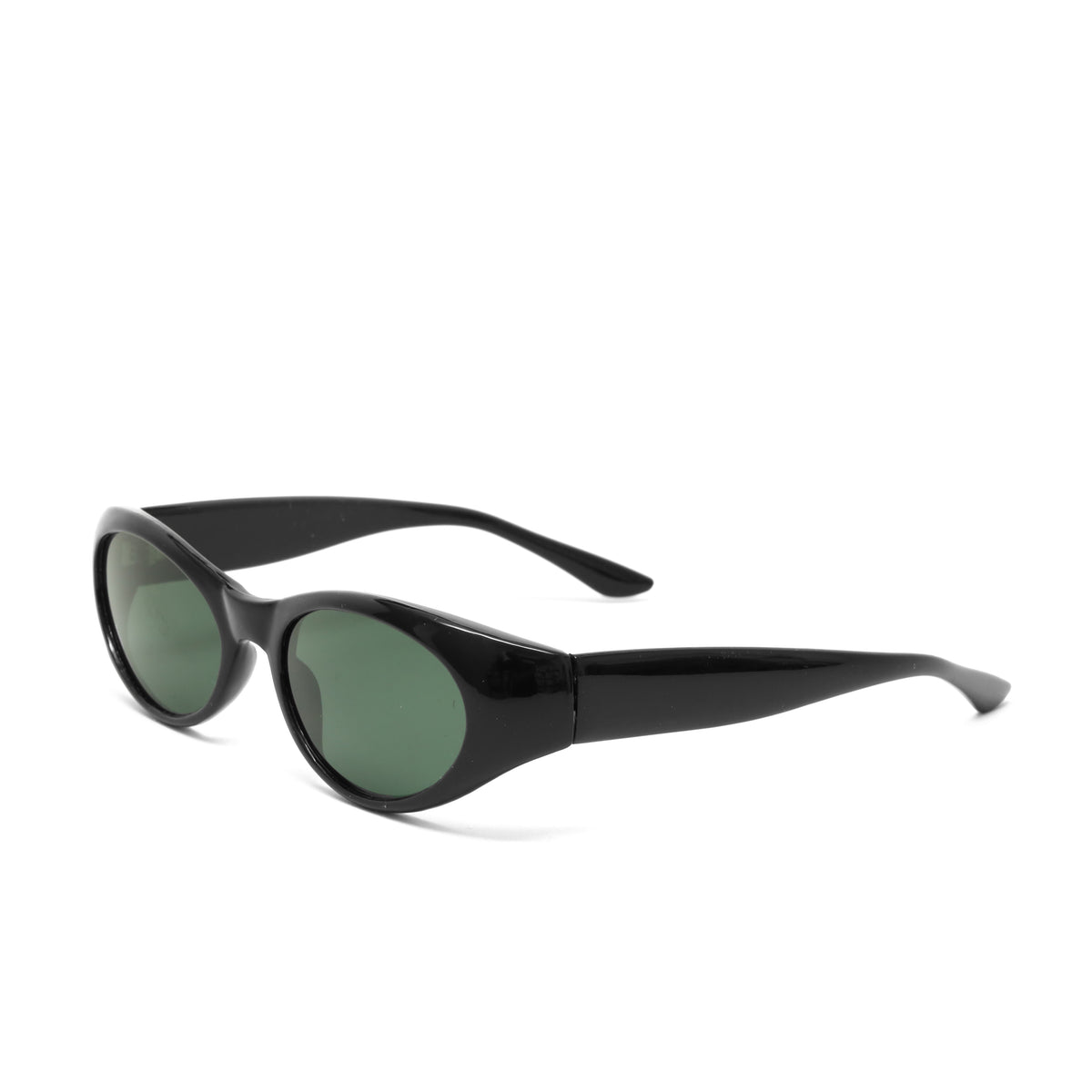 //Style 569// Classic True Vintage Circular Frame Sunglasses - Black