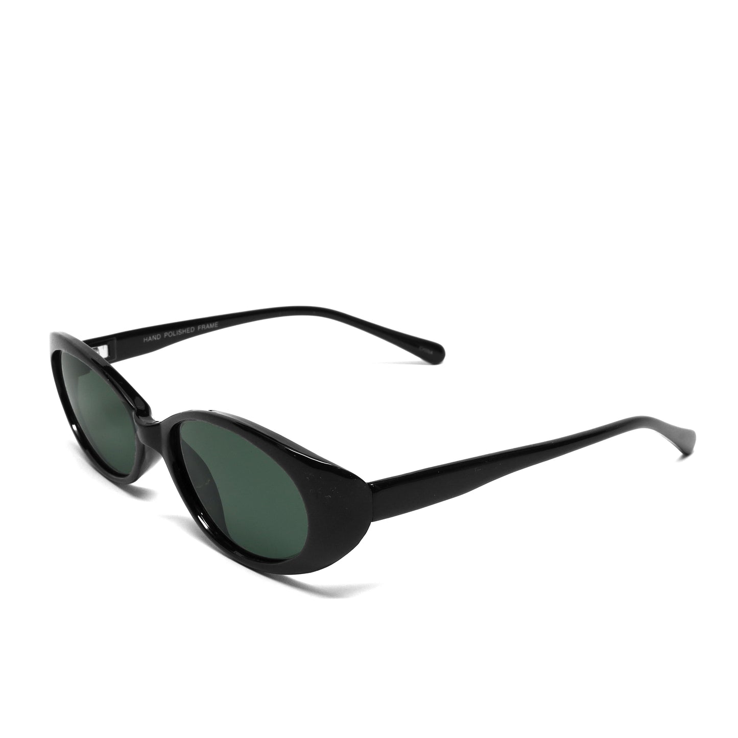 //Style 056// Vintage Standard 90s Bel Aire Oval Sunglasses - Black